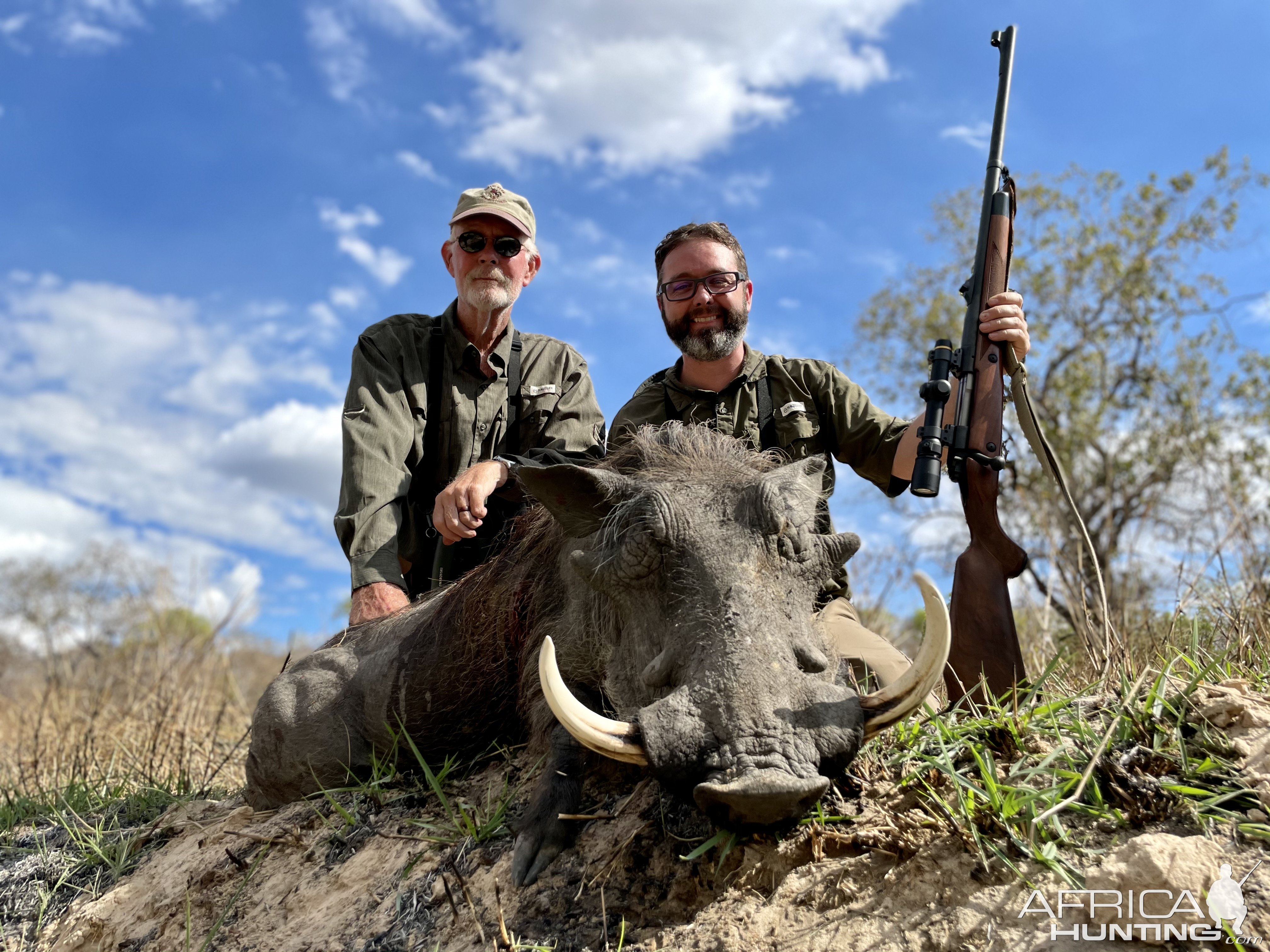 Warthog Hunting Selous Game Reserve Tanzania