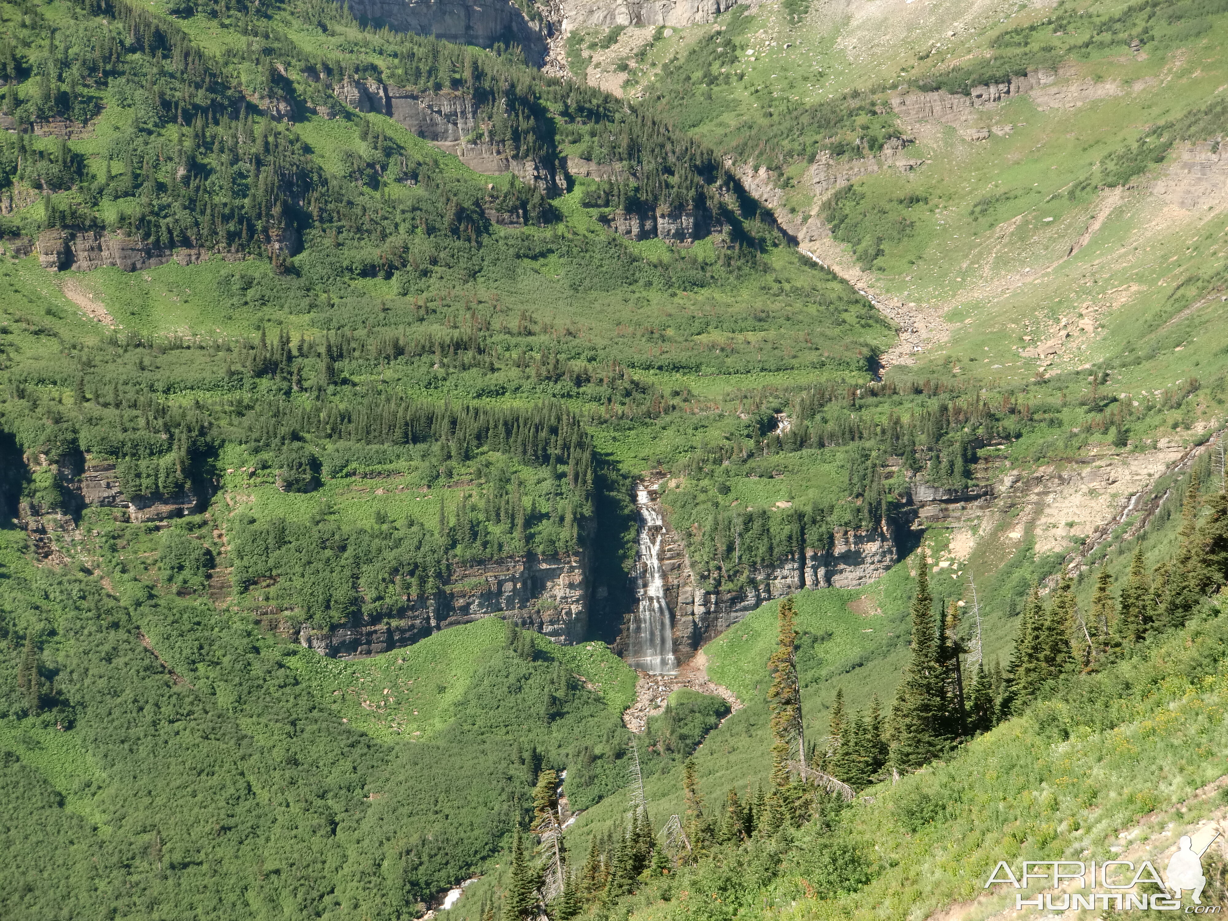 Waterfall in Glacier Park