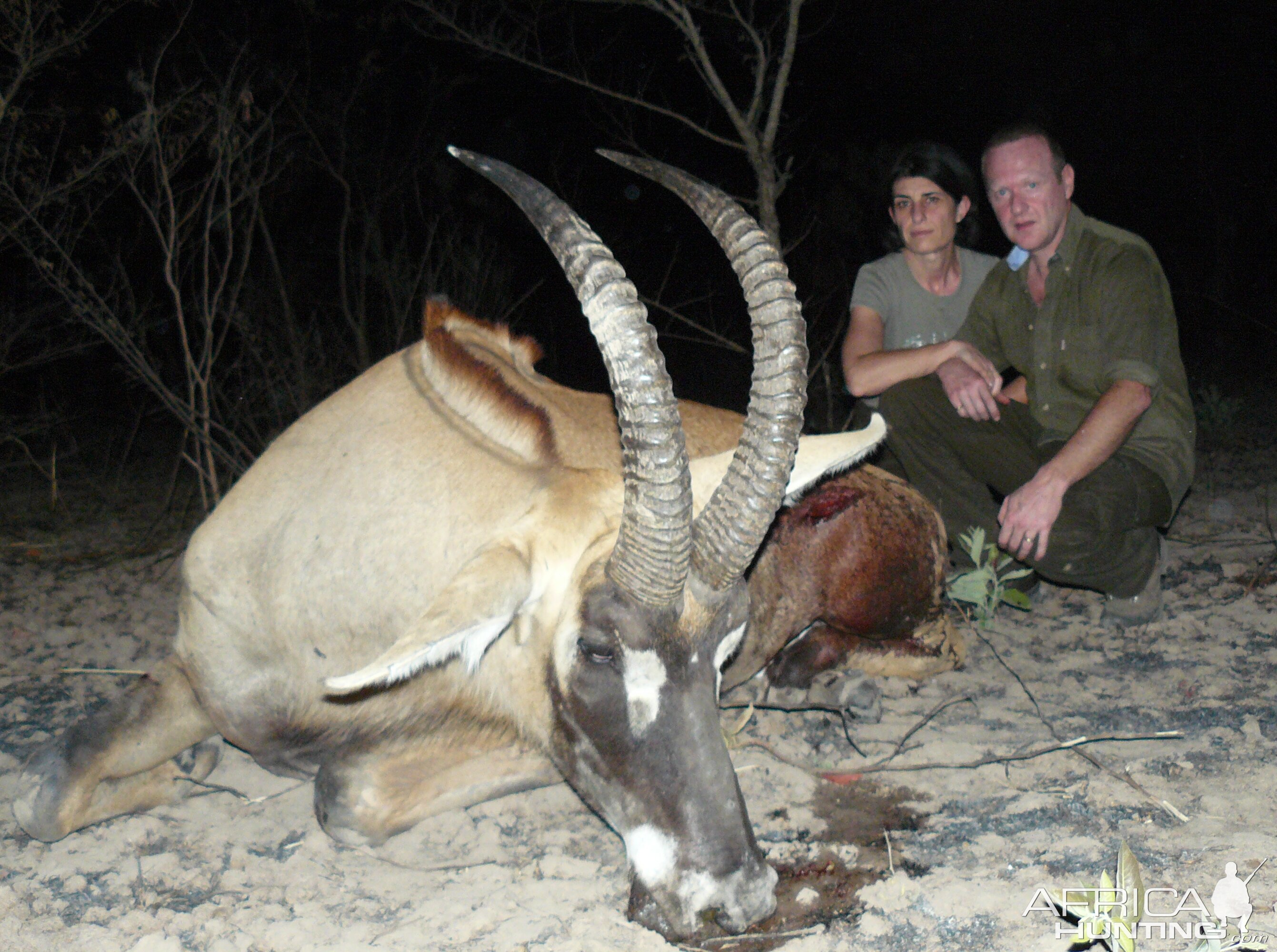 Western Roan Antelope hunted in Benin with Club Faune