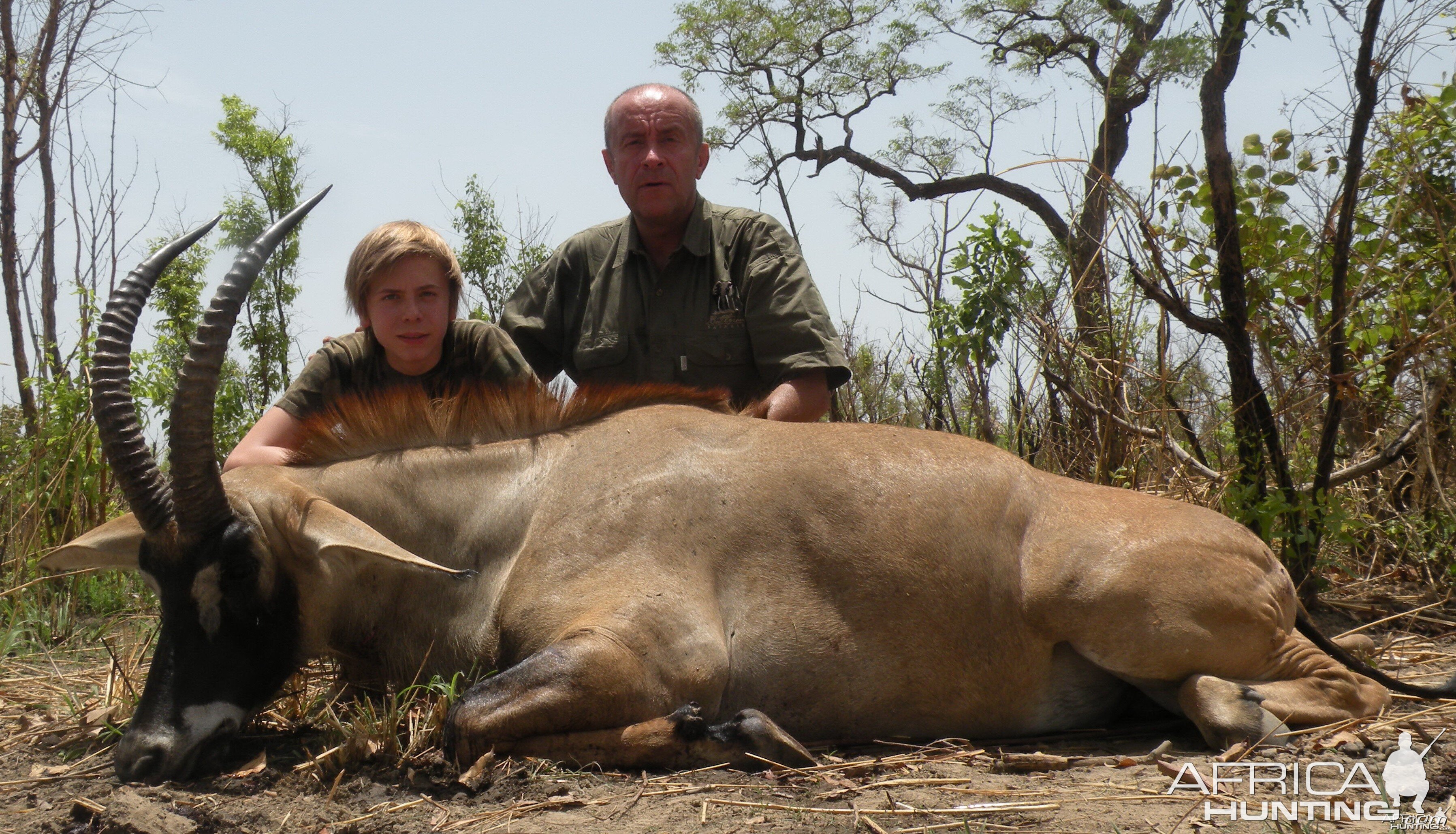 Western Roan Antelope hunted in Benin with Club Faune