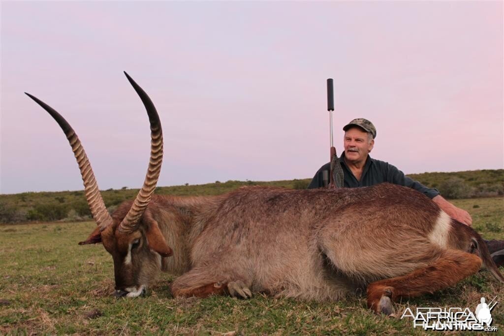 What a hunt!  - 33 Inch waterbuck - 68 year old hunter