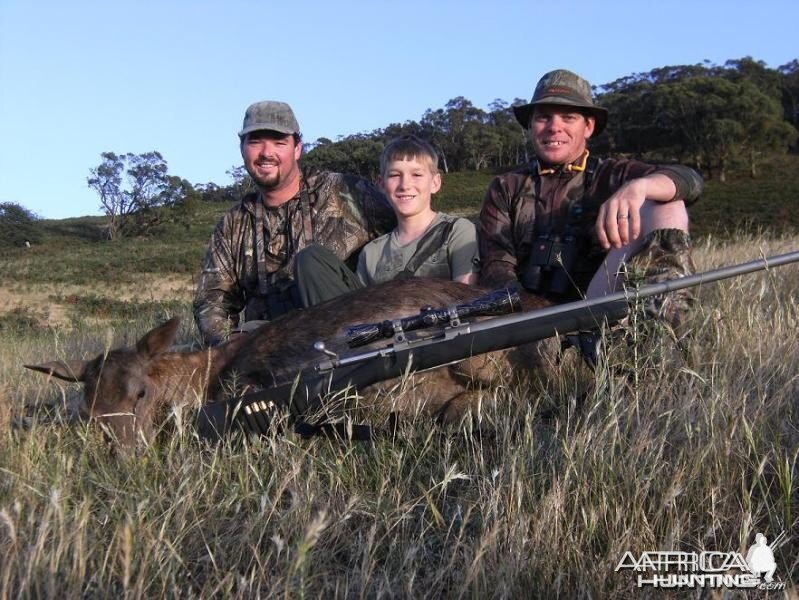 What hunting is all about a young hunter with his first ever deer