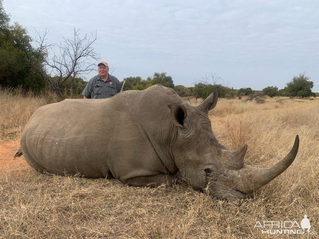 White Rhino Green Dart Hunt South Africa