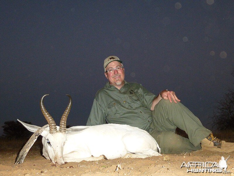 White Springbok hunt with Wintershoek Johnny Vivier Safaris