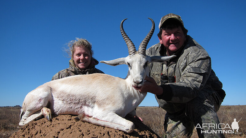 White Springbok hunt with Wintershoek Johnny Vivier Safaris