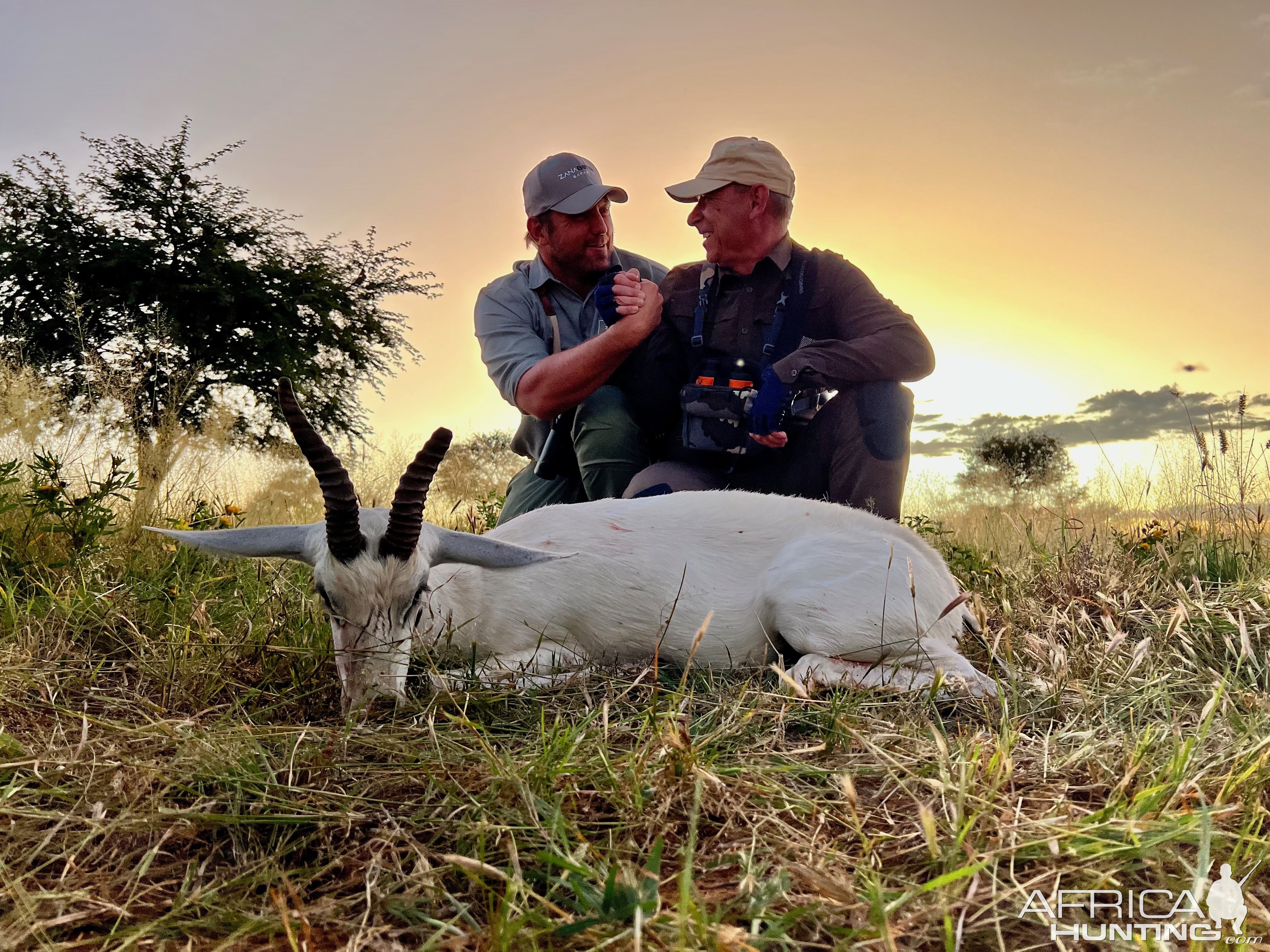 White Springbuck with Zana Botes Safari