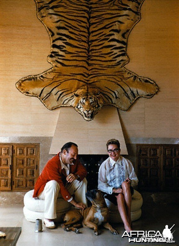 Writer Robert Ruark at home with his wife