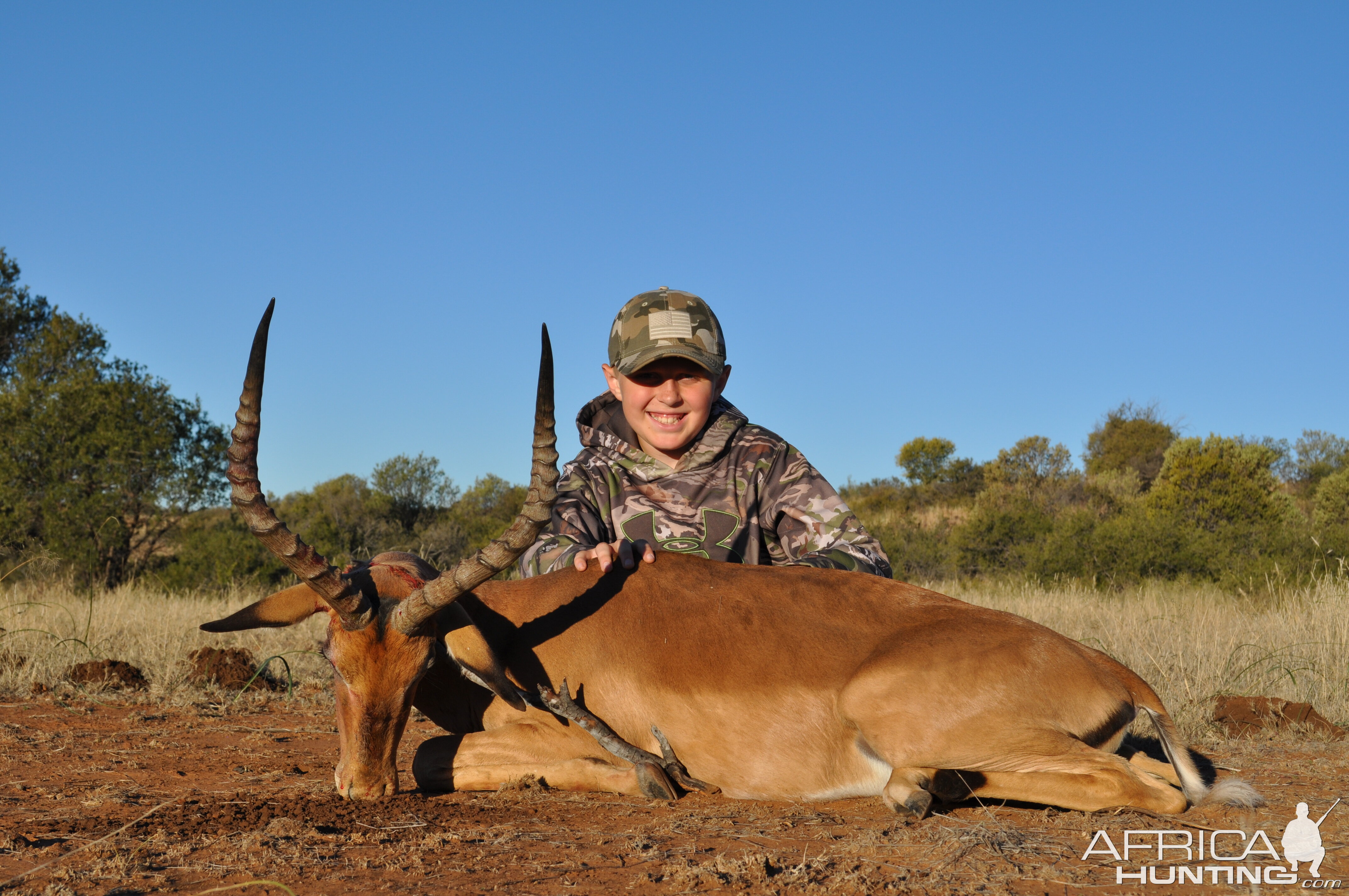 Wyatt's first African Animal!