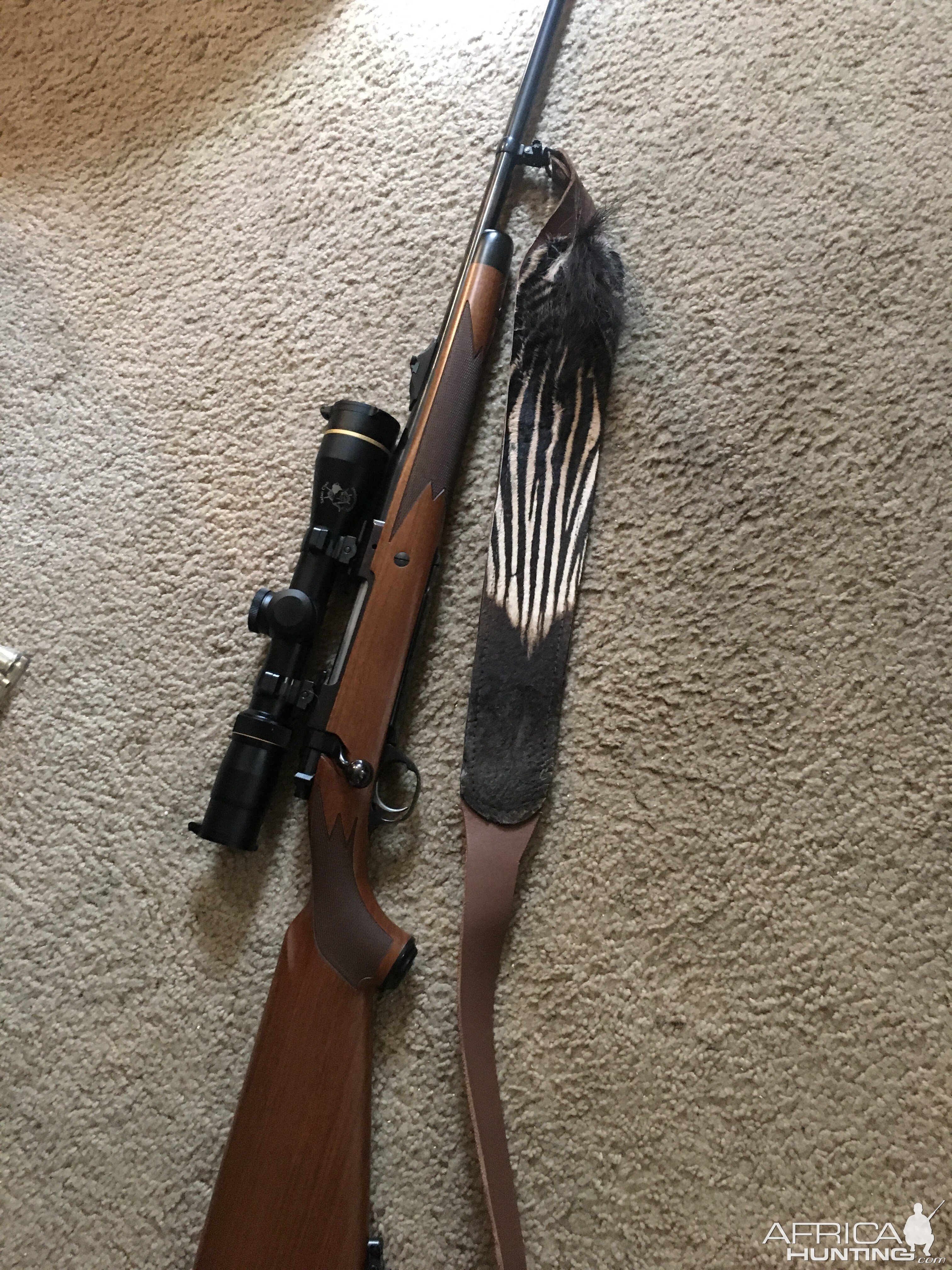 Zebra Rifle Sling Taxidermy