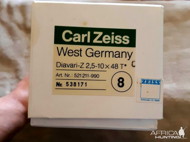 Zeiss Diavari 2.5-10×48T West German scope